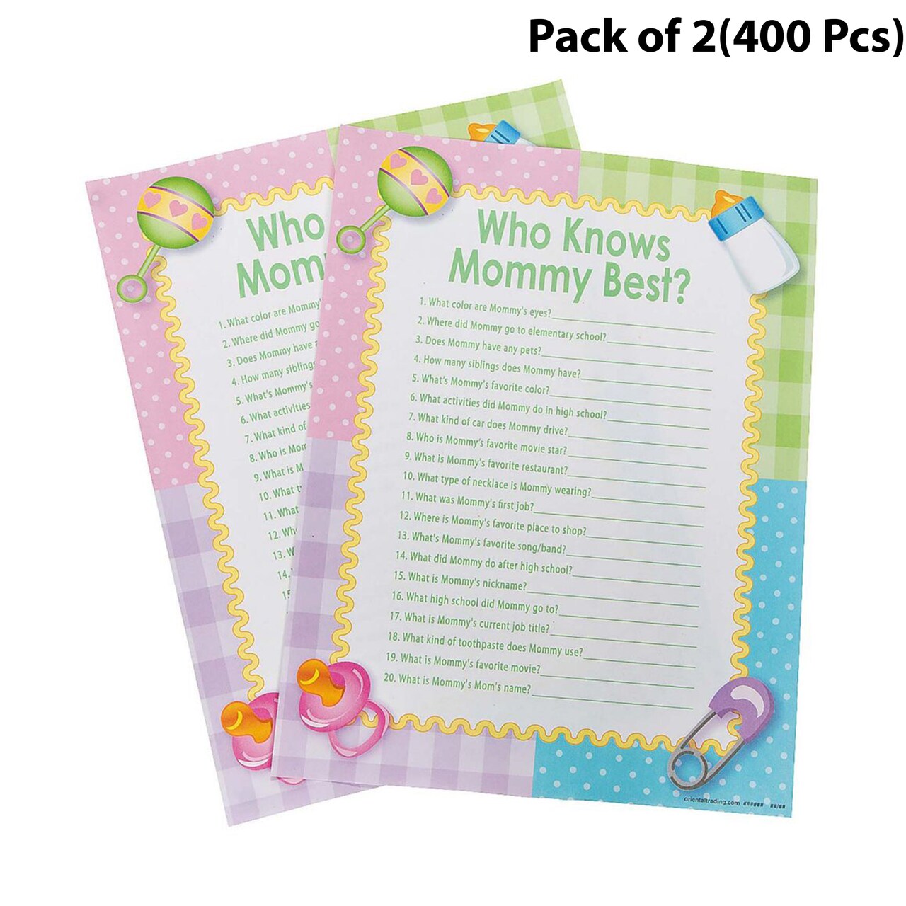 Who Knows Mommy Best Game 11 inches tall by 8 1/2 inches wide, Create Lasting Family Memories | RAHEEV®